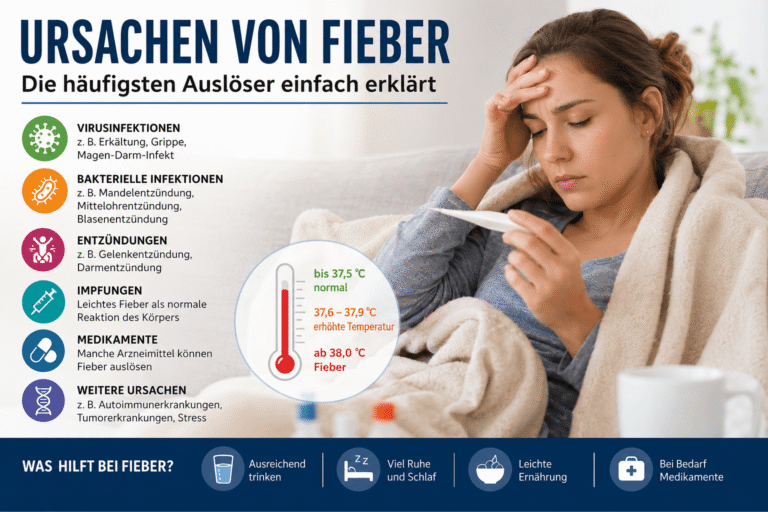 Ursachen von Fieber – Die häufigsten Auslöser einfach erklärt ursachen von fieber