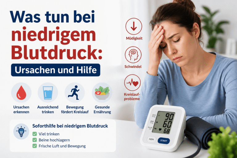 Was tun bei niedrigem Blutdruck: Ursachen und Hilfe was tun bei niedrigem blutdruck