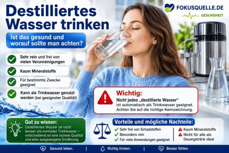 destilliertes wasser trinken